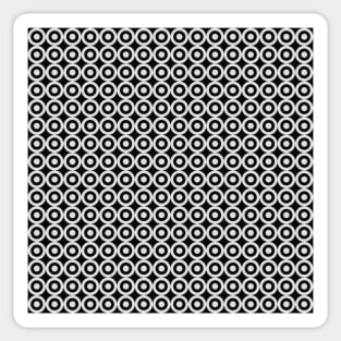 monochrome abstract geometric pattern Sticker